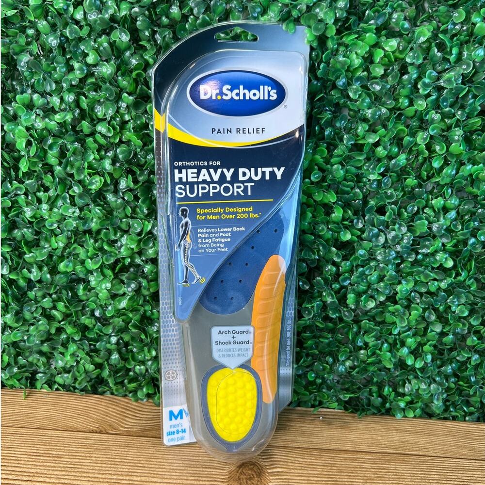 New Dr. Scholl's Heavy Duty Support Insole Orthotics Big & Tall Men Size 8-14